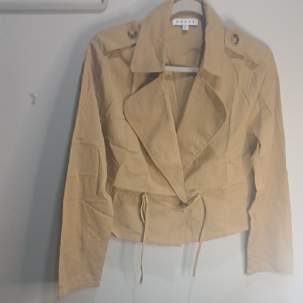 HYFVE Tan Cropped Trench Coat